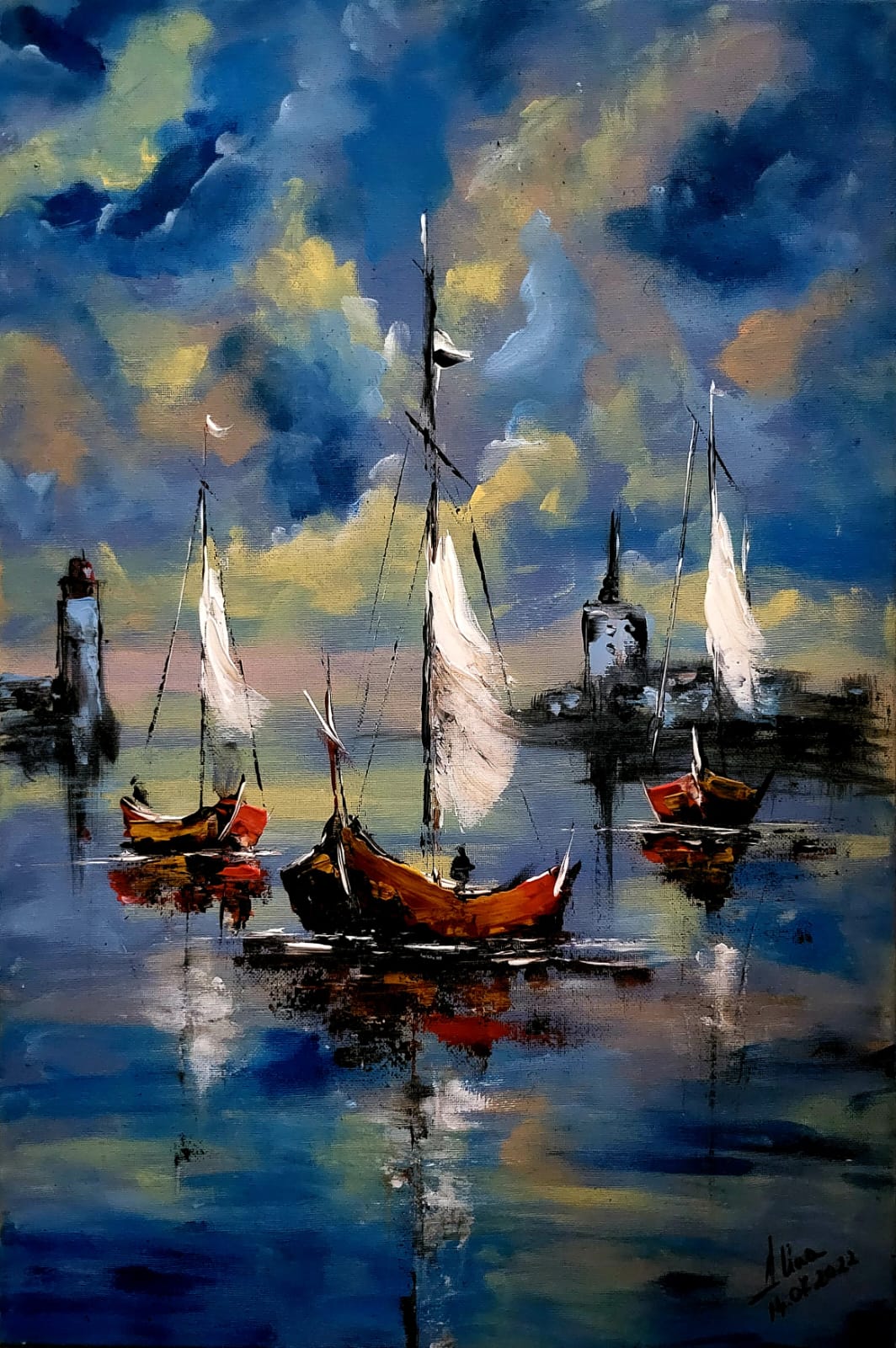 ArteDiAlina.com painting: A storm is coming